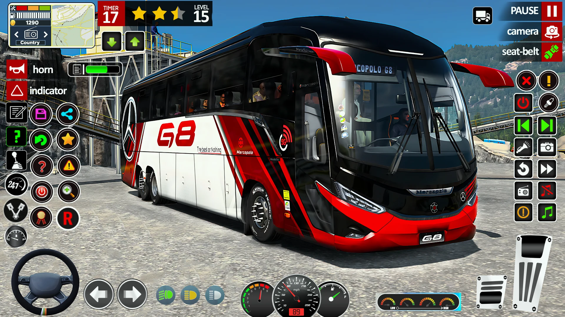 Coach Bus Game 3D Bus Driver screenshot